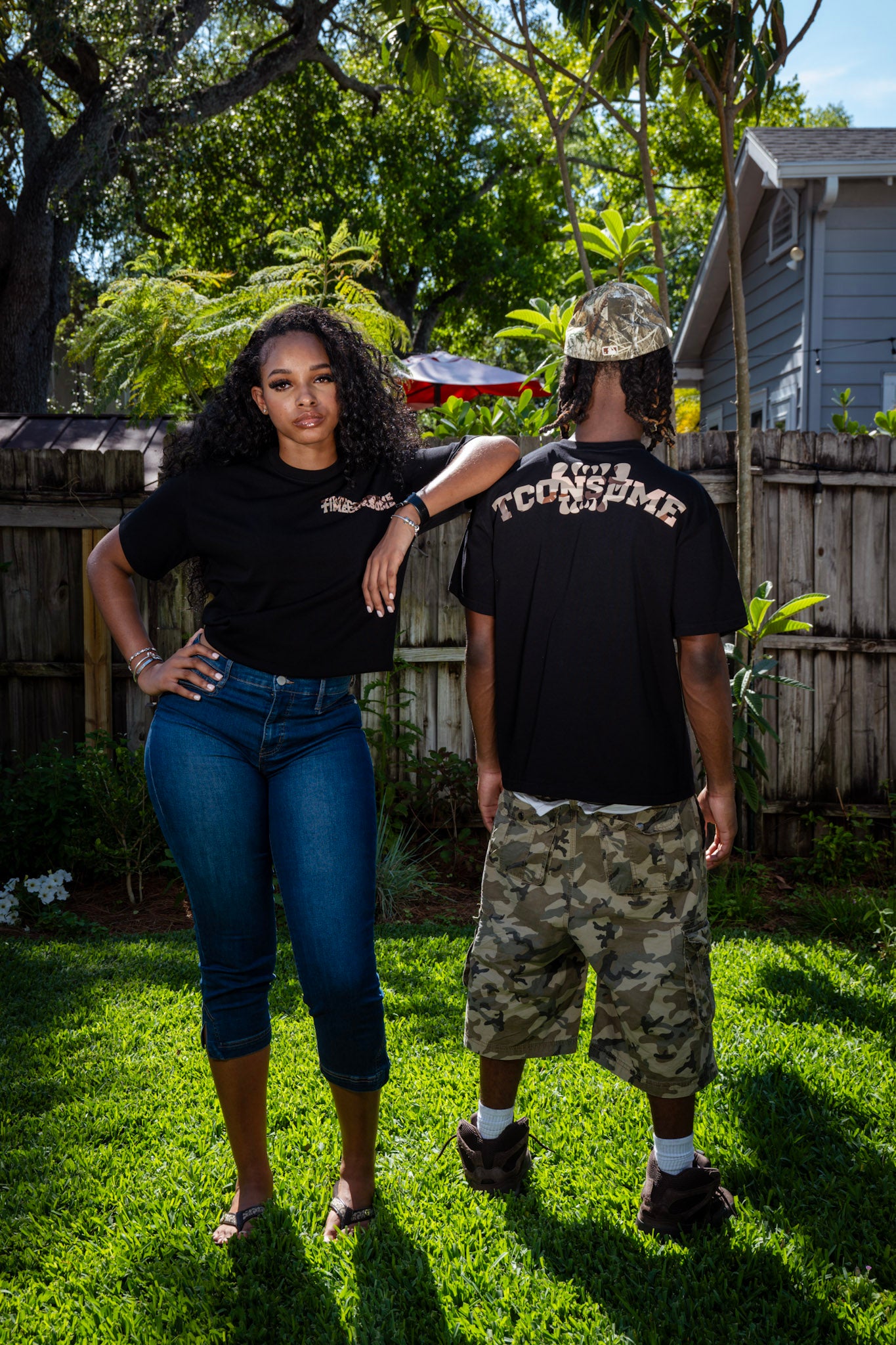BLACK CAMO TEE