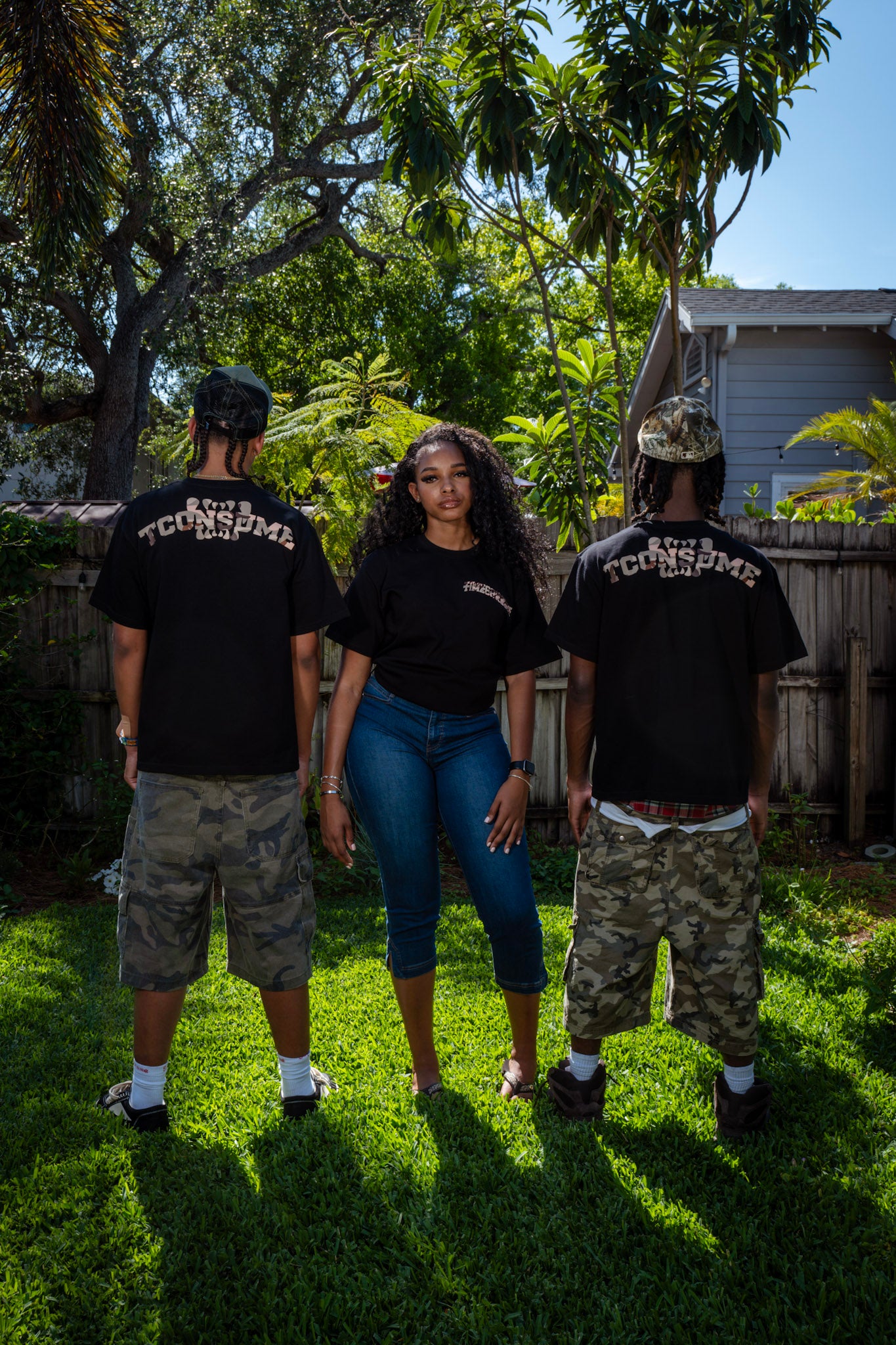 BLACK CAMO TEE